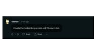Another Reddit user's comment